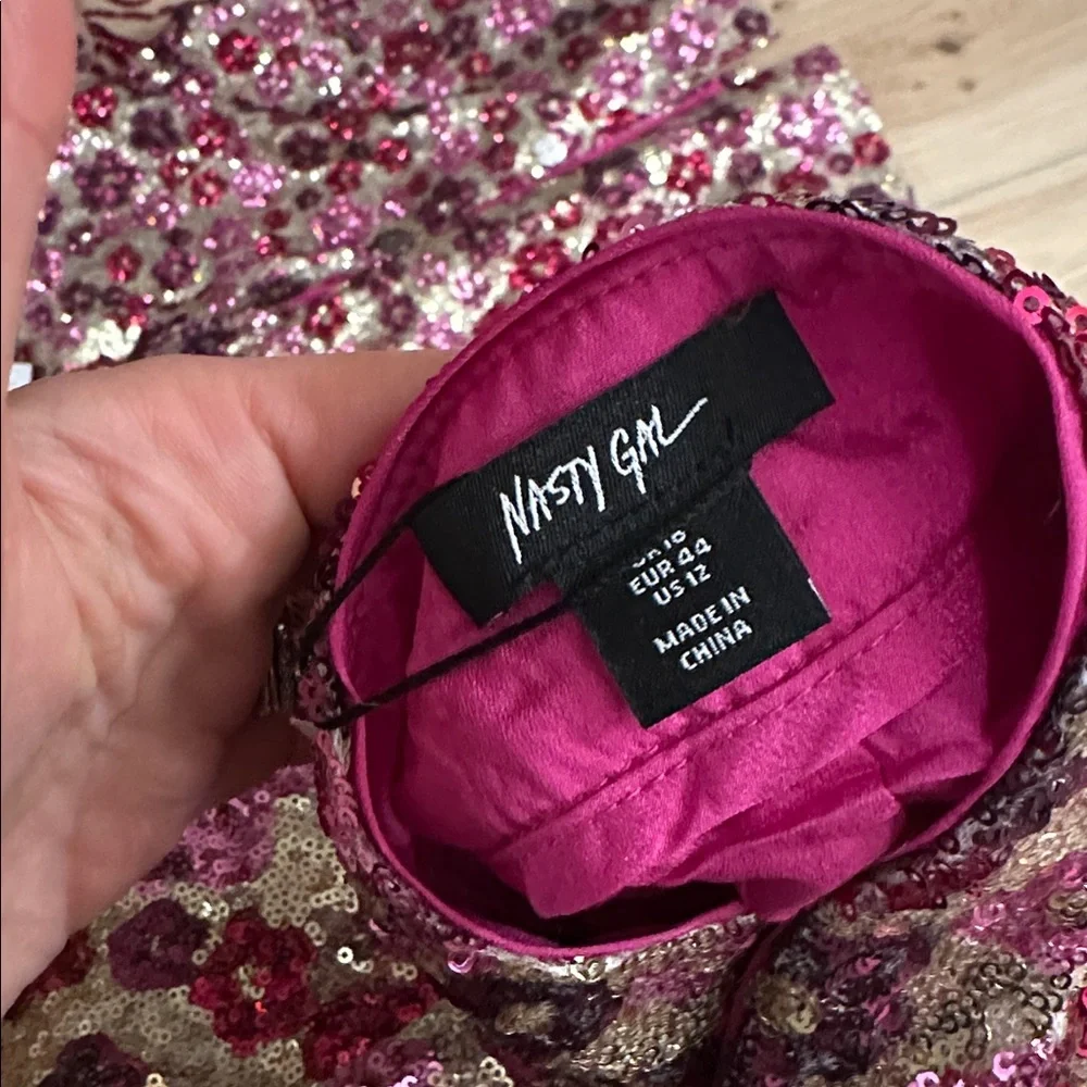 NWT Nasty Gal floral sequin trouser - Picture 6 of 6